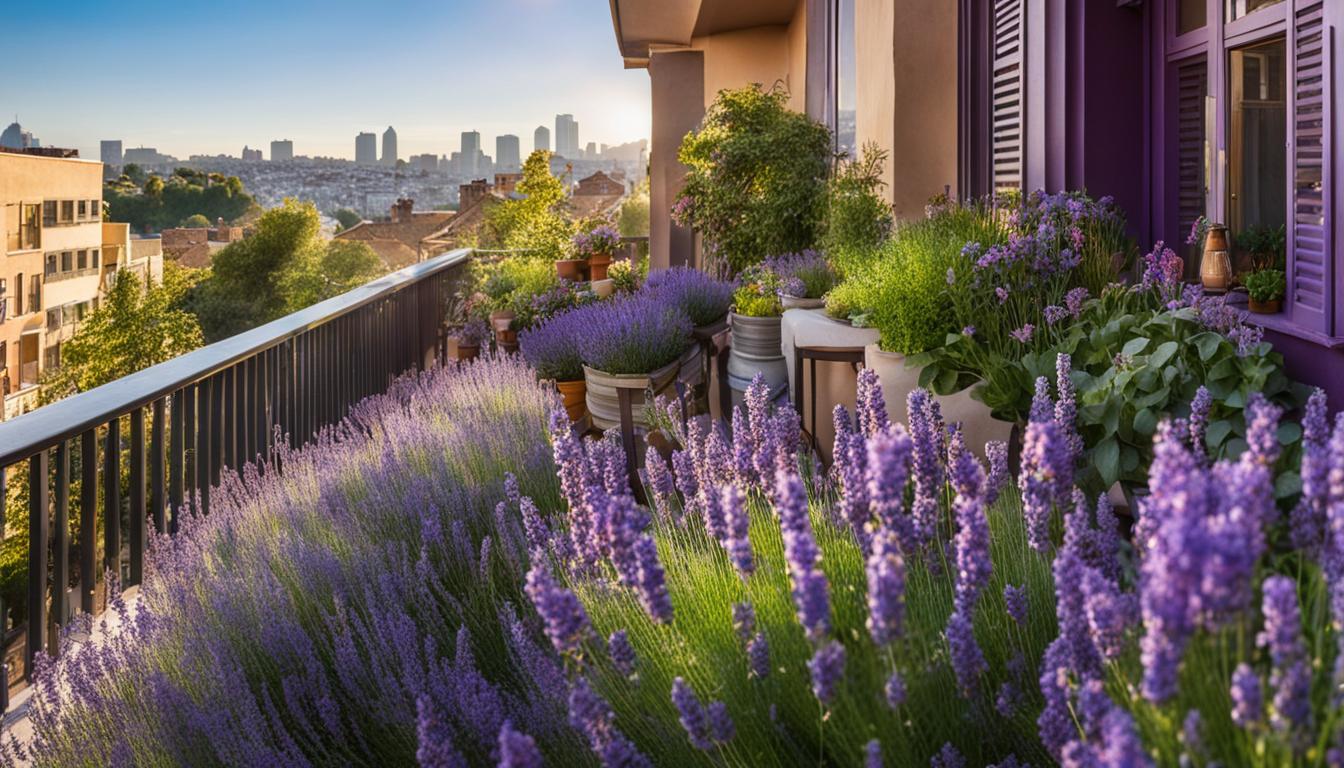 lavendel balkon