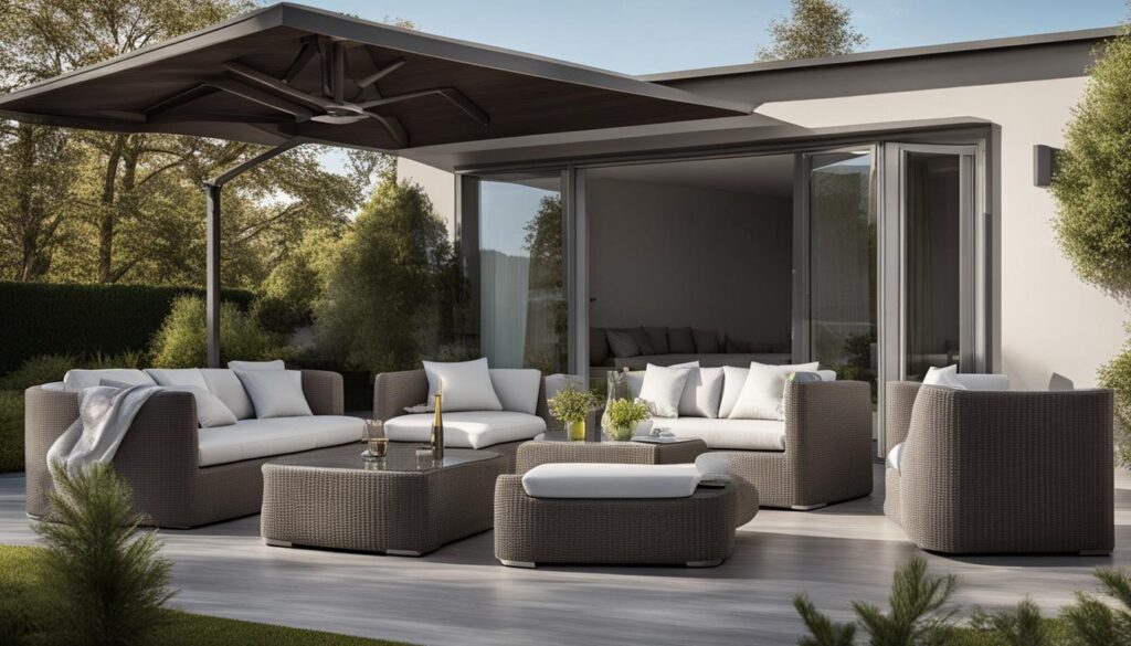5er Luxus Gartenlounge Set LOOP 5er Luxus Gartenlounge Set LOOP