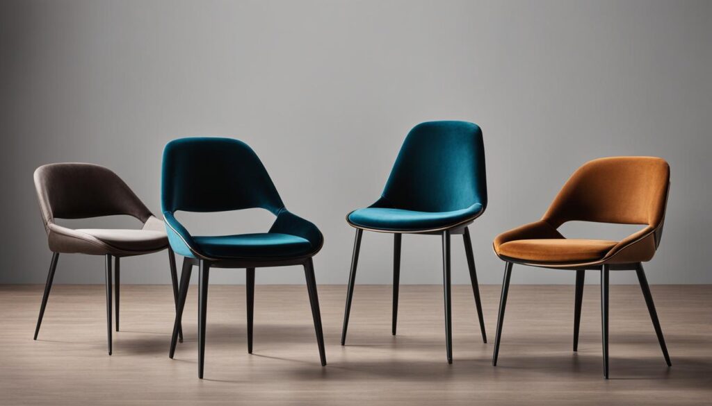 Sessel mit verschiedenen Materialien Sessel mit verschiedenen Materialien