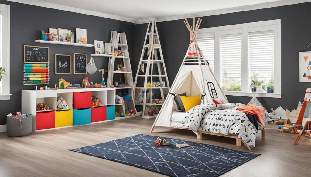 Platz zum Spielen im Kinderzimmer