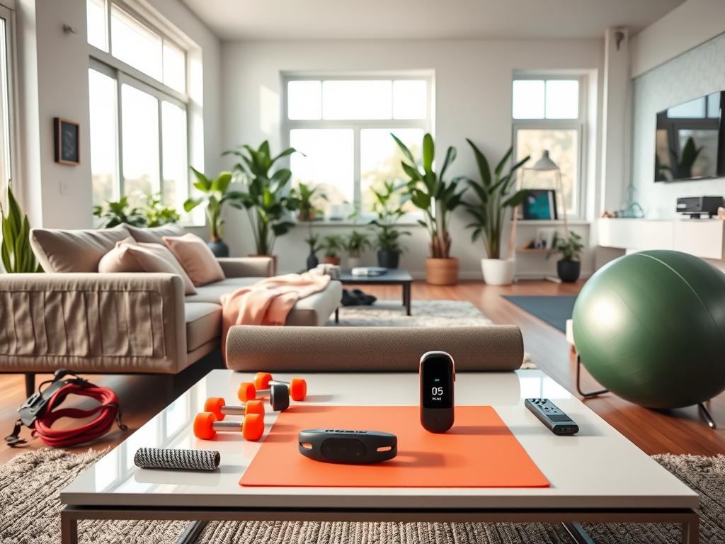 Home-Workout mit Fitnessgeräten