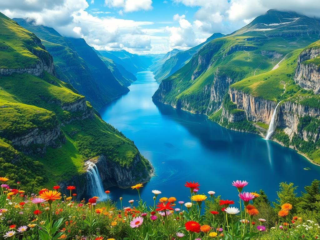 Natur und Fjorde in Norwegen Natur und Fjorde in Norwegen