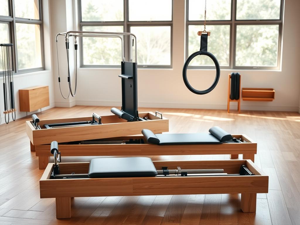 Reformer, Cadillac und Pilates-Ring für Flexibilität und Muskelaufbau