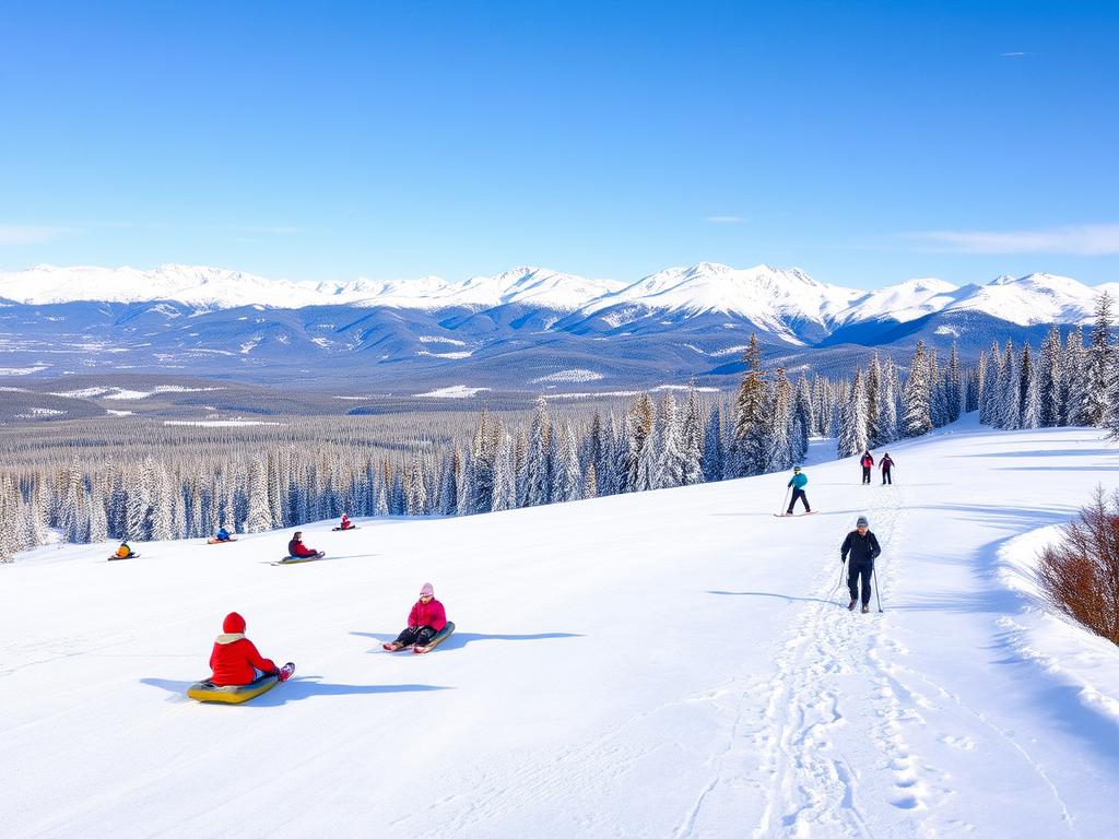 Alternativen im Skiurlaub: Rodeln, Schneeschuhwandern, Skitourengehen, Langlaufen, Snow Tubing