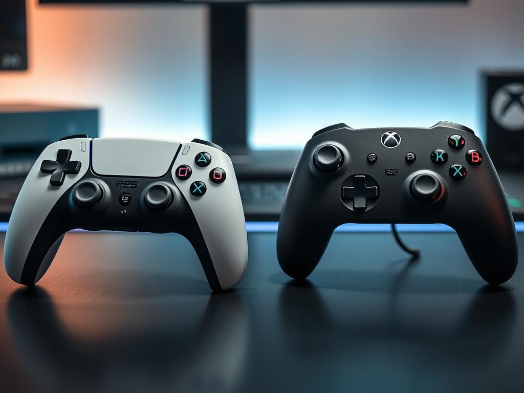 PS5 und Xbox Controller Vergleich PS5 und Xbox Controller Vergleich